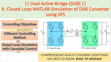 LECT 06: Closed Loop MATLAB Simulation of DAB Converter using SPS #dabconverter #DAB