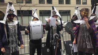 Wrapping Up Exorcism at NSA surveillance site in Manhattan (tequila minsky)