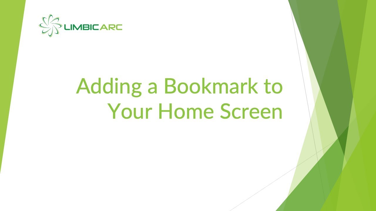 Adding A Bookmark To Your Home Screen YouTube