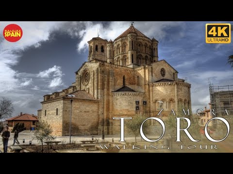 🇪🇸[4K] TORO Walking Tour | Colegiata visit included, amazing religious treasure | ZAMORA | #spain