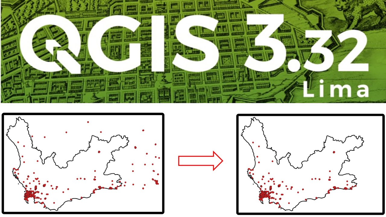 How to clip points to a polygon using QGIS - YouTube