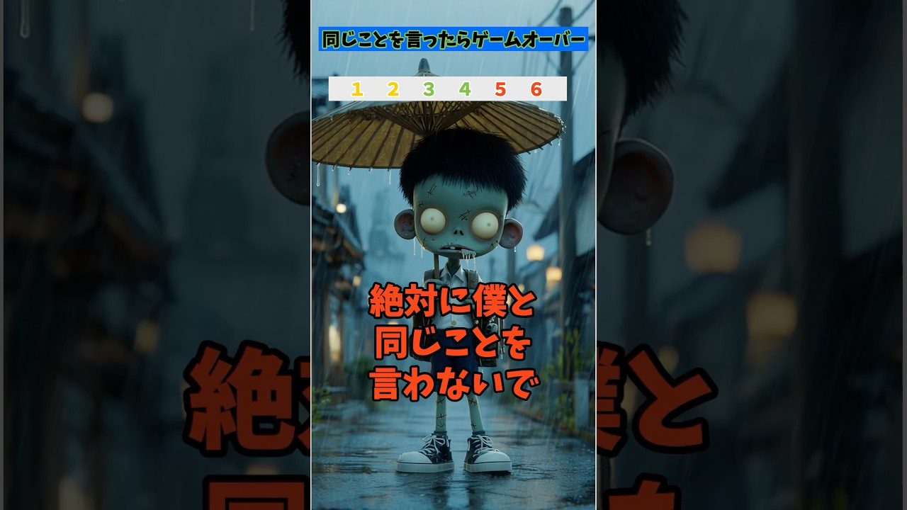 【ゾンビと同じことを言わないで】 ゾンビと同じことを言ったらゲームオーバー #暇つぶし #クイズ #ゲーム #ショート #連想ゲーム #暇つぶし #ゲーム#日本#ホラー #ホラーゲーム