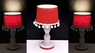 DIY Table Lamp Using Waste Materials | Plastic Bottle Table Lamp | Membuat lampu tidur barang bekas