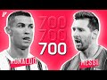Messi vs Ronaldo - 1st 100th, 200th, 300th, 400th, 500th, 600th &amp; 700th GOAL in Career