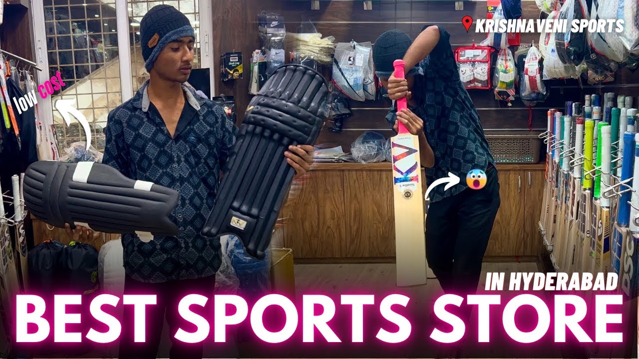BEST CRICKET STORE IN HYD | krishnaveni sports | shashis journey