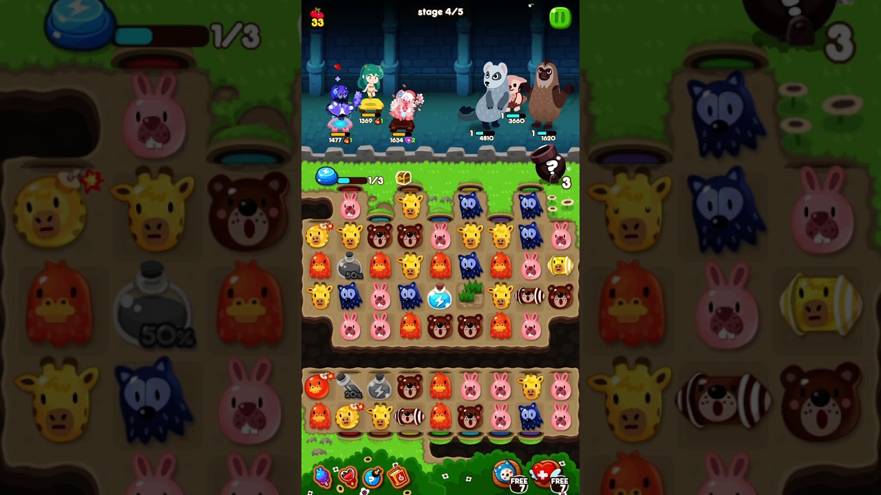 LINE ポコポコ冒険 81-7 ハードステージ クリア！！ - YouTube