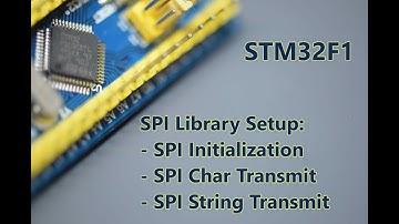 041   STM32F1 SPI LIBRARY SETUP: Initialization function - Transmit Char & String functions