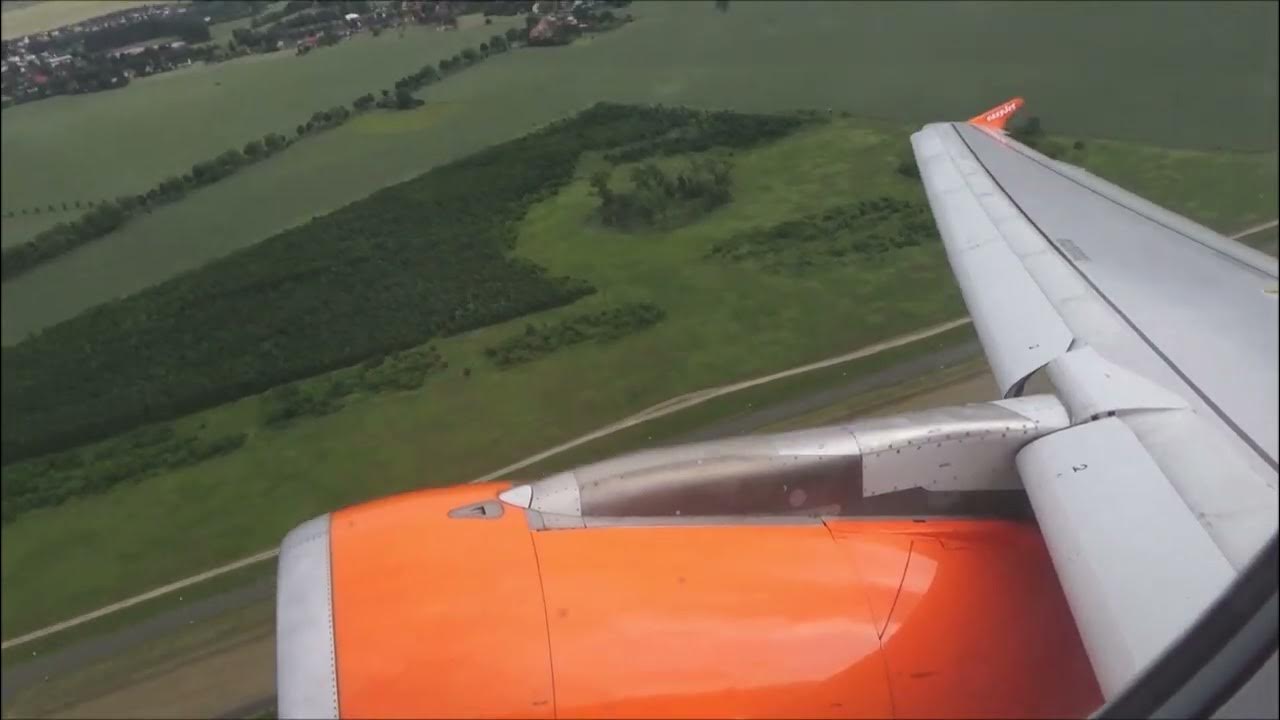 easyJet Airbus A320 Takeoff Berlin (BER/EDDB) Runway 07R
