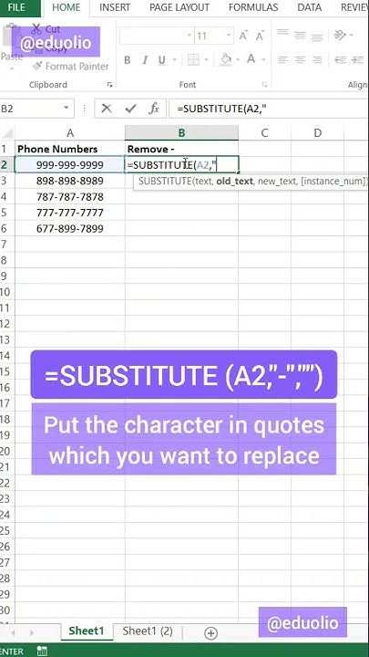 remove-words-from-text-in-excel-excel-exceltips-exceltutorial