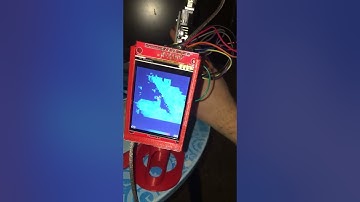 Ili9341 320x240 display running amg8833 sensor upsampled 64x64 on Arduino