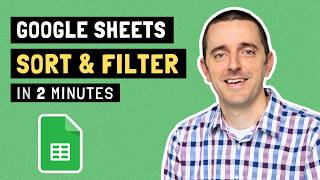 How to Sort and Filter Data in Google Sheets Google Sheets Sort And Filter Data Tutorial