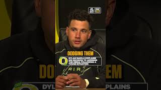 Dylan Raiola explains why he addressed the media following Oregon’s 17-15 loss to UCLA 🎙️ #cfb