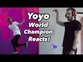 Yoyo World Champion Reacts - PewDiePie Learns From Yoyo Master