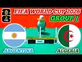 ARGENTINA VS ALGERIA FIFA WORLD CUP 2026 SCORE PREDICTION 