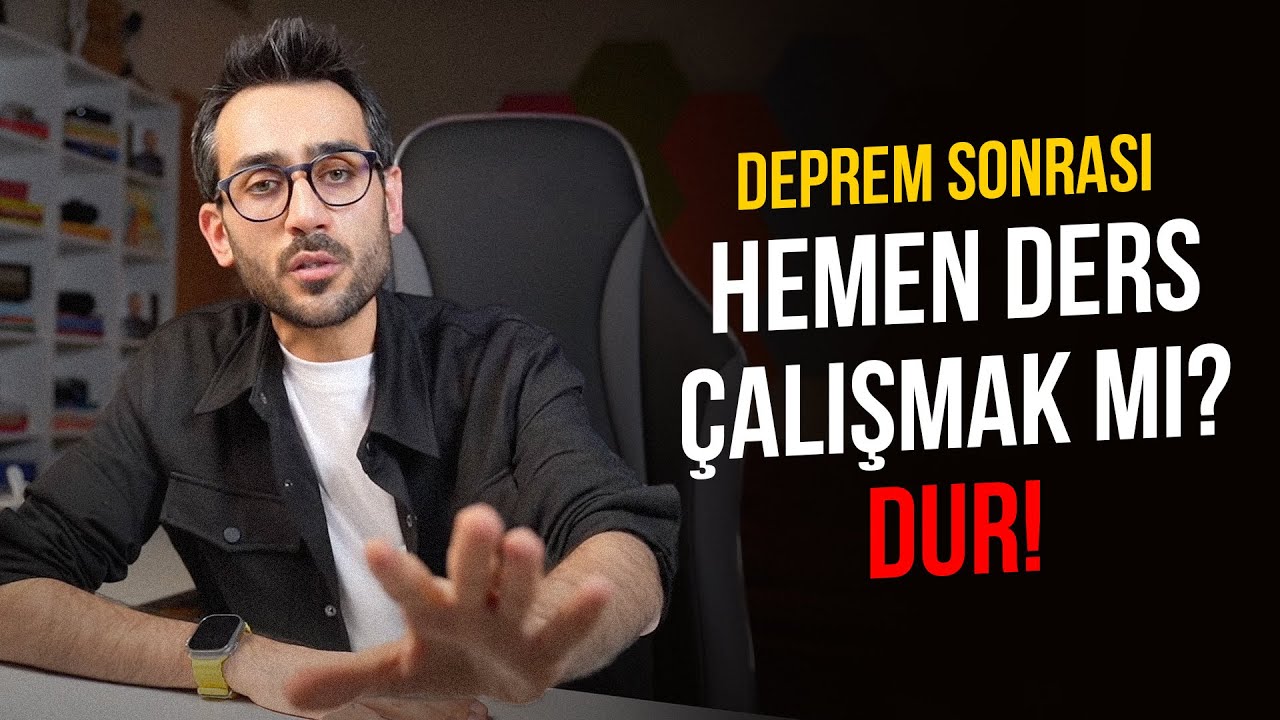 ⁣Deprem Sonrası Hemen Ders Çalışmak mı? DUR❗️