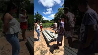 Fazendo a puxada #gambiarra #trabalhodeumcaseiro #pedreiro #pedreiro #obra