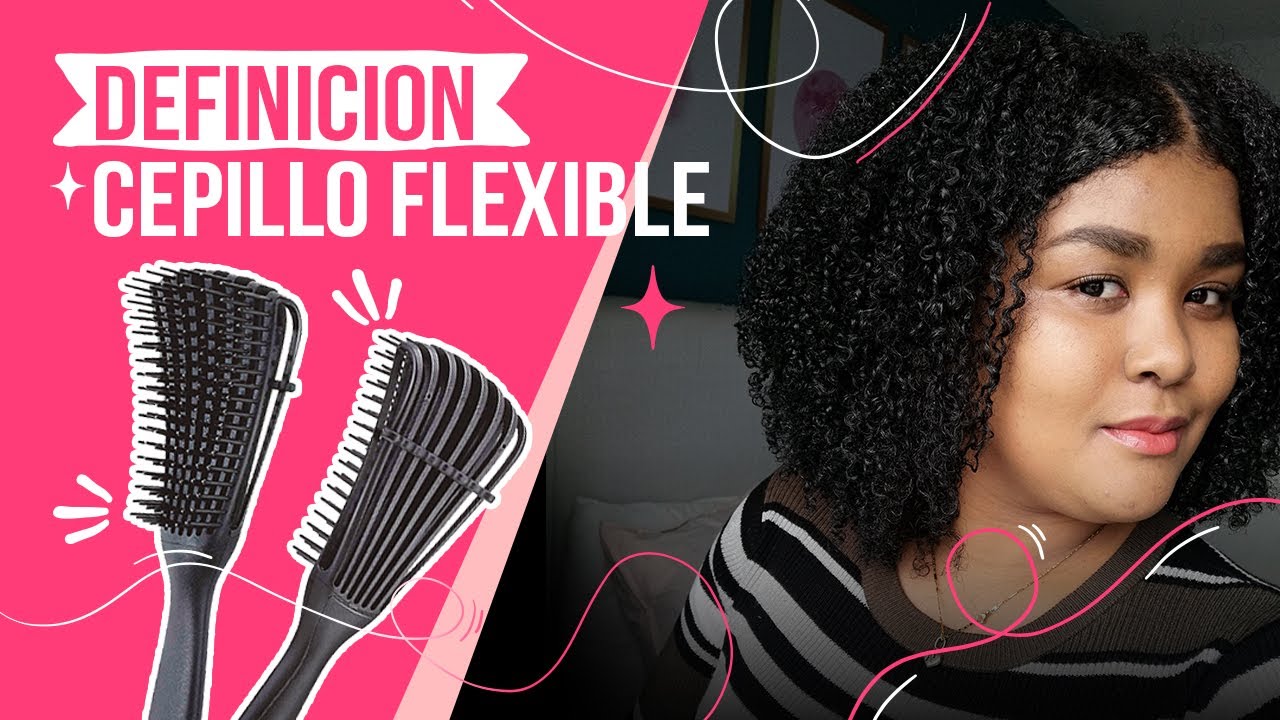 Definí mi cabello afro con un cepillo flexible │Melena Africana