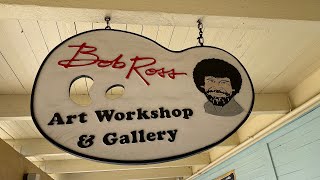 We Saw Bob Ross's Original Paintings & His Grave | Bob Ross Workshop & Gallery, New Smyrna Beach, FL