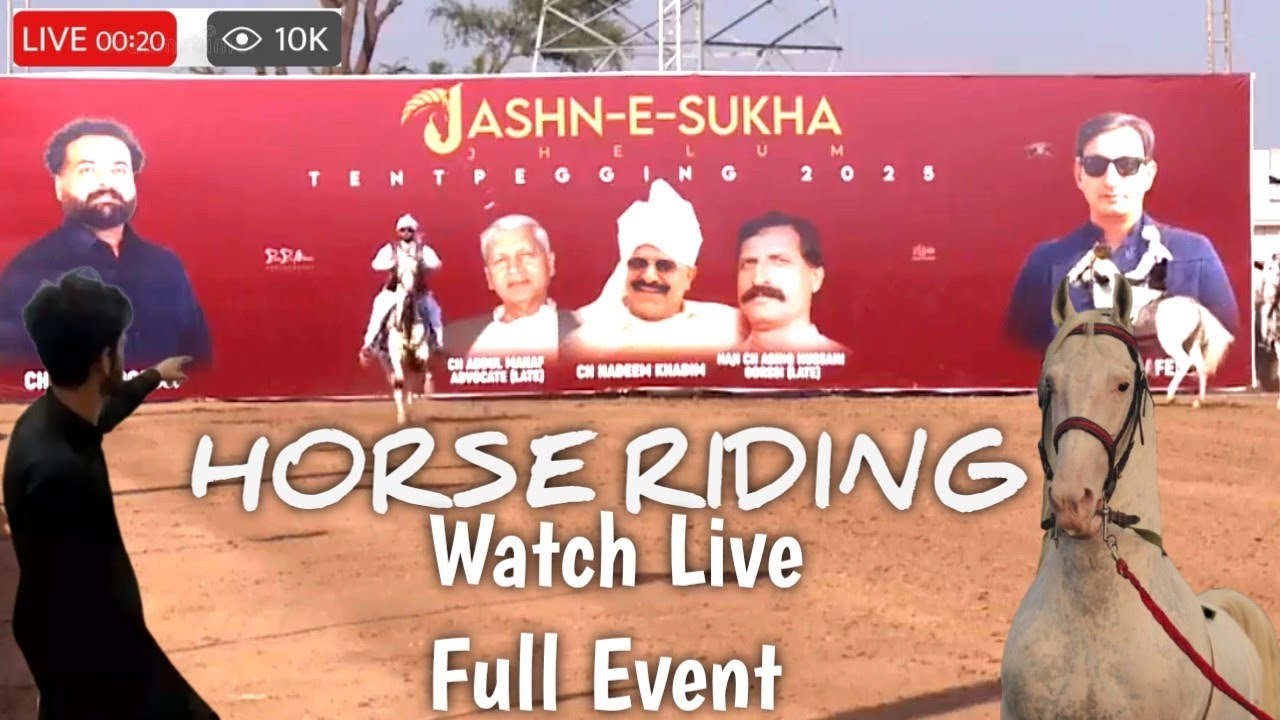 🔴Live Jashan-e-Sukha Jhelum Organised By: CH Adeel Gorssi | Nezabazi | Horse Riding| Horse Racing 