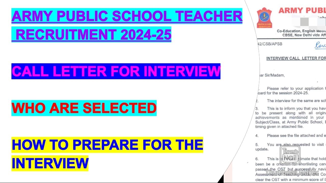What Is Call Letter For Interview