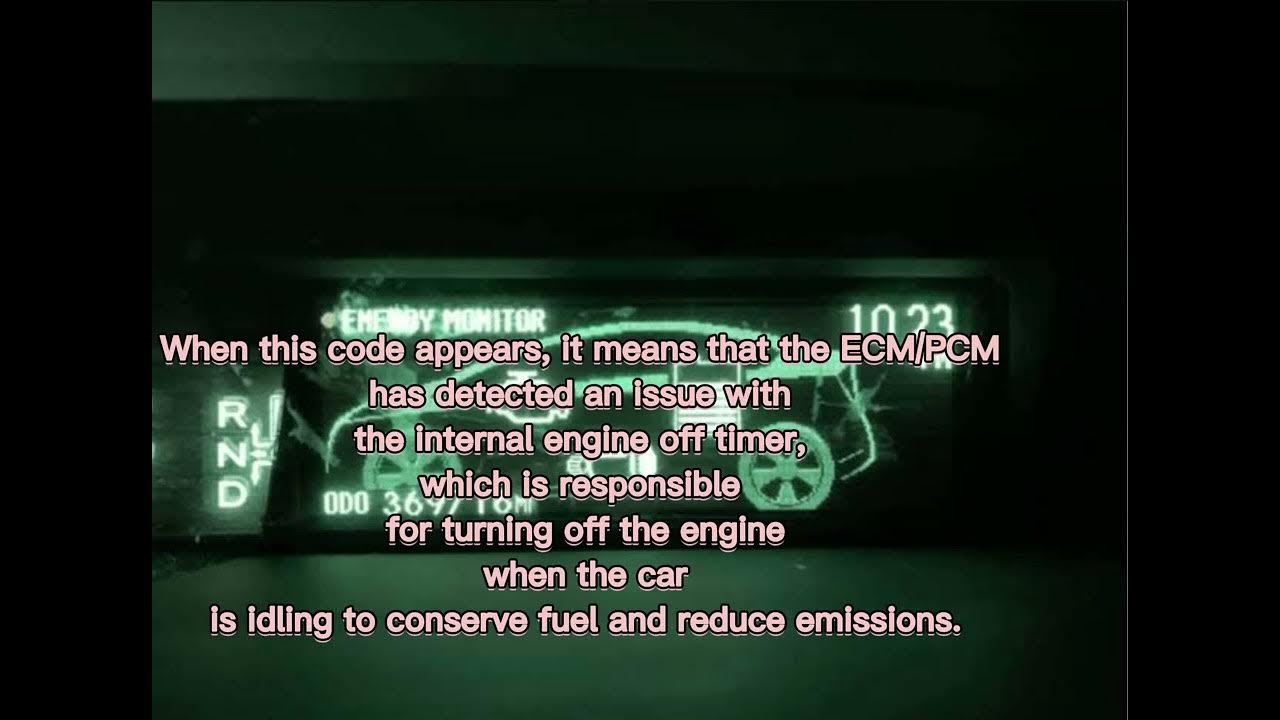 P2610 P0A80 Toyota Prius 2010 - 2015 hybrid stop the vehicle in a safe