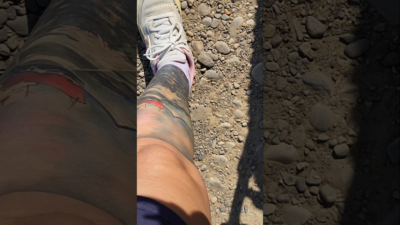 Sneakers on Stones 👟 Crunchy Steps, Footplay Vibes 