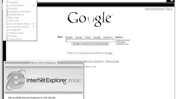 Apple Mac OS 7 monochrome web browsing oldweb.today