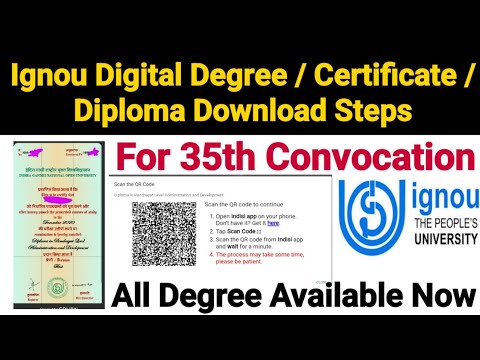 Ignou Degree Download Step by Step Procedure | For 35th Convocation Students | Offical Details