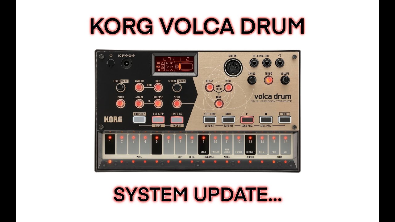 Korg Volca Drum system update