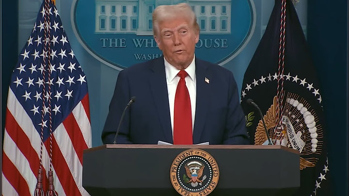President Donald Trump Holds Press Briefing on Aviation Disaster