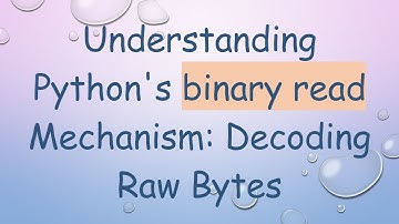 Understanding Python