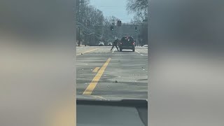 Man with axe attacks car of 76-year-old after crash in road rage incident