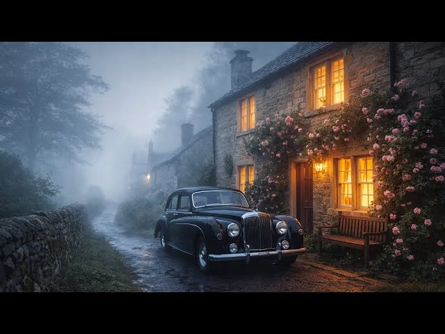 Village Lost in Thick Fog | Peaceful English Countryside Walk 4K