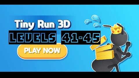 Tiny Run 3D gameplay Levels 41-45 Walkthrough Gaming iOS and Android gameplay