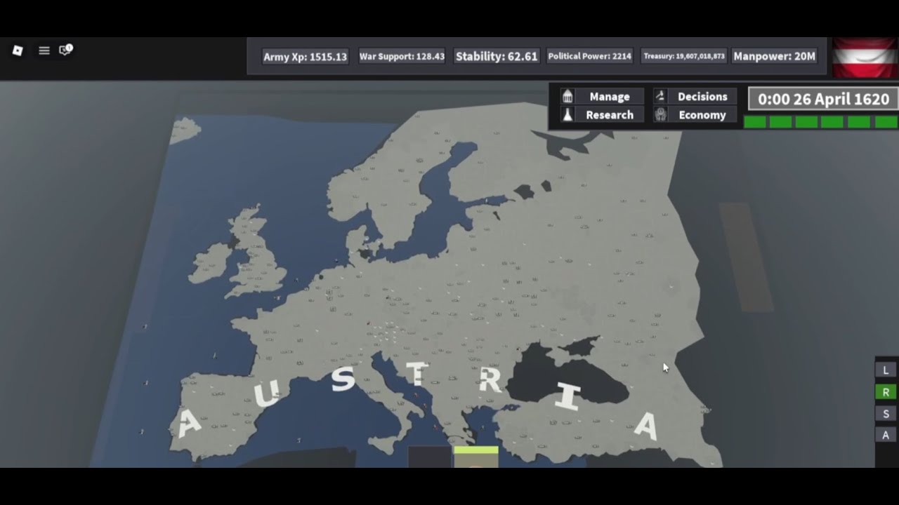 Roblox: Ultimate Victory | Austria | Provinces Divided Conquest