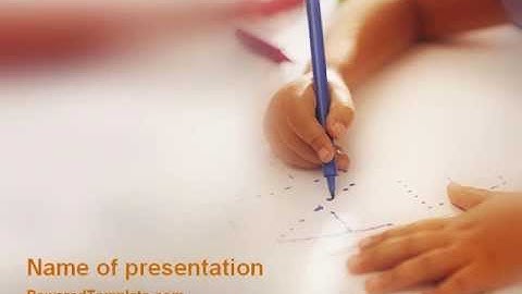 Child Learning PowerPoint Template by PoweredTemplate.com