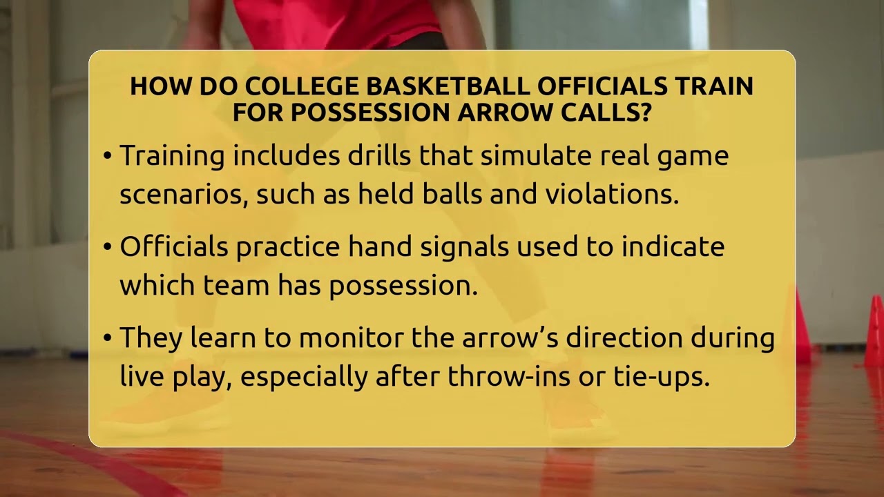 How Do College Basketball Officials Train For Possession Arrow Calls? - College Basketball Insiders