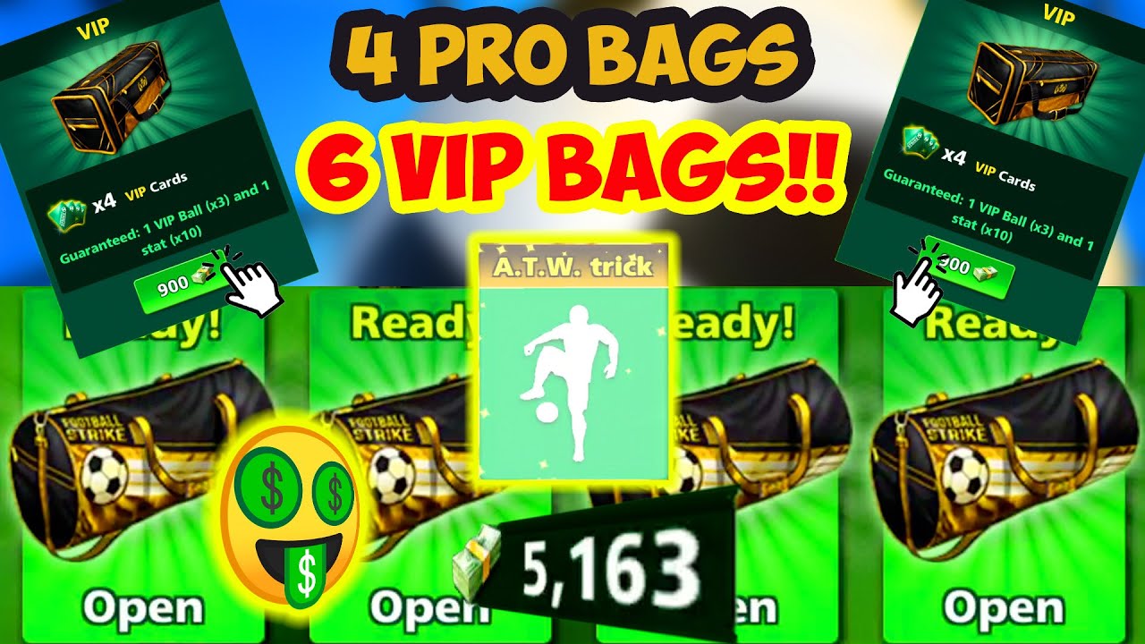 Football Strike VIP BAG OPENING GALORE! (5,000 CASH) // We Got A BIG
