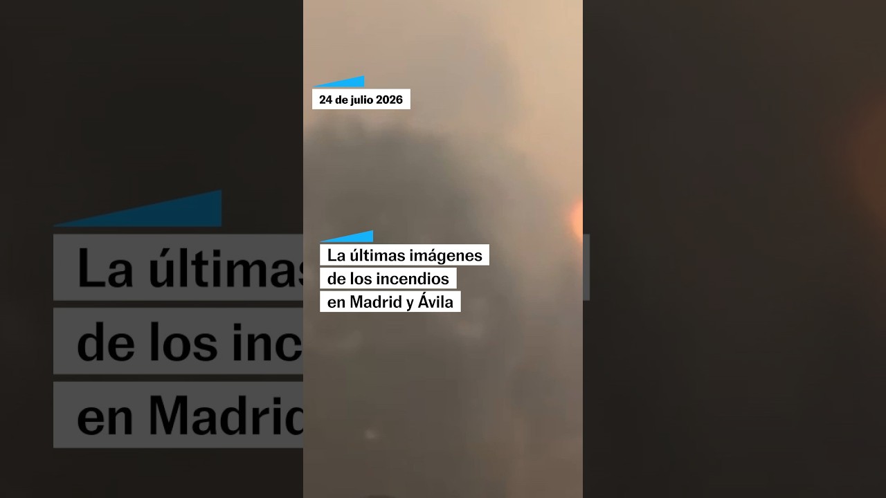 Las últimas imágenes de los incendios en Madrid y Ávila