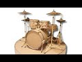 miniature DRUM KIT | How to make mini drum kit at home from cardboard