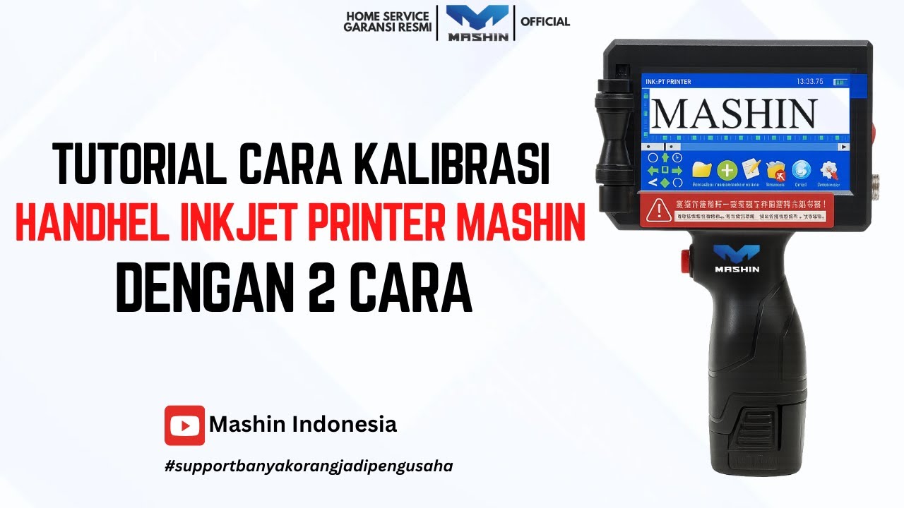 Tutorial Cara Kalibrasi Handheld Inkjet Printer Mashin Dengan 2 Cara