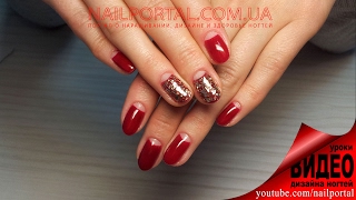 Дизайн ногтей гель-лак Shellac - Маникюр Dior / Лунный маникюр + блестки, видеоуроки дизайна ногтей Дизайн ногтей гель-лак Shellac - Маникюр Dior / Лунный маникюр + блестки, видеоуроки дизайна ногтей