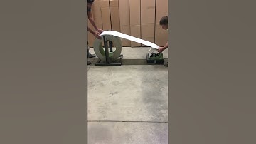 Spin Down Coil Caddy with roller installed