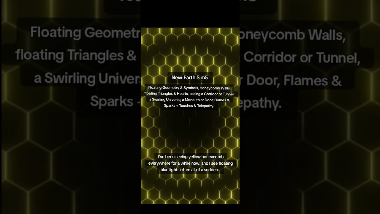 Floating Geometry & Symbols, Honeycomb Walls, floating Triangles 