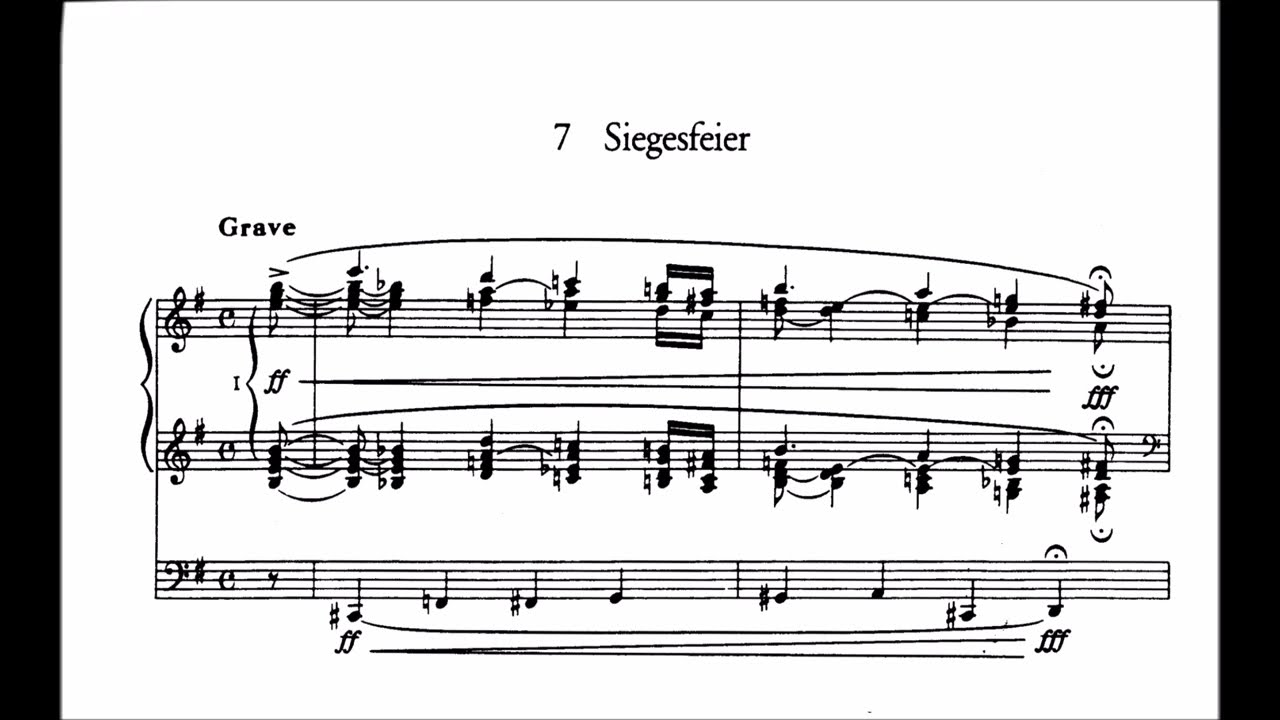 Reger: Siegesfeier op. 145 Nr. 7