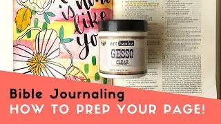 Full Bible Journaling- How To Prep Your Page With Gesso News