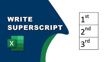 How to write 1st, 2nd, 3rd in excel shortcut keys