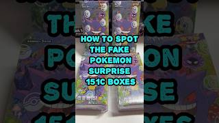 How To Spot Fake Pokemon 151C Surprise Boxes