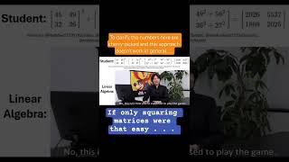 Wrong Method, but Right Answer #coincidence #linearalgebra #mathmeme #mathsmeme #mathnerd1729