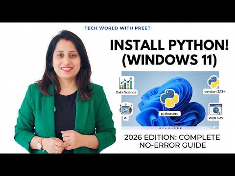 Install Python on Windows 11 (2026): The ONLY Guide You Need! 🐍